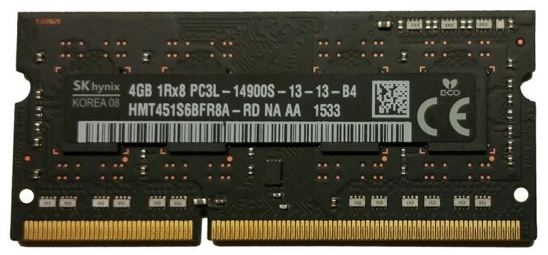 Пам'ять Hynix 4 ГБ SO-DIMM DDR3L 1866 МГц (HMT451S6BFR8A-RD) 41800 фото