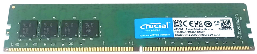 Пам'ять Crucial 32 GB DDR4 2666 MHz (CT32G4DFD8266) 41958 фото