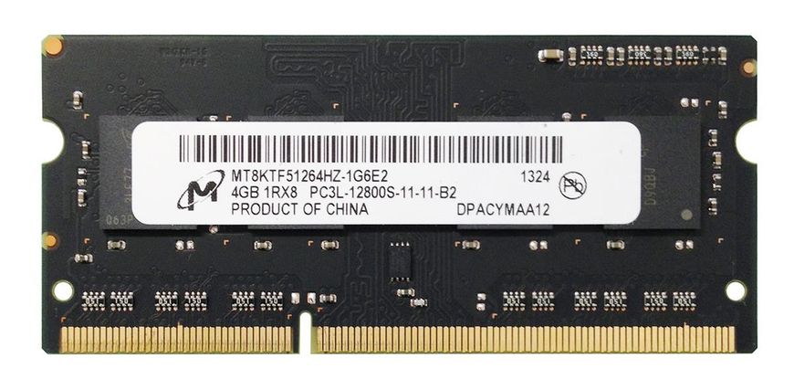 Пам'ять Micron 4 ГБ SO-DIMM DDR3L 1600 МГц (MT8KTF51264HZ-1G6E2) 42171 фото