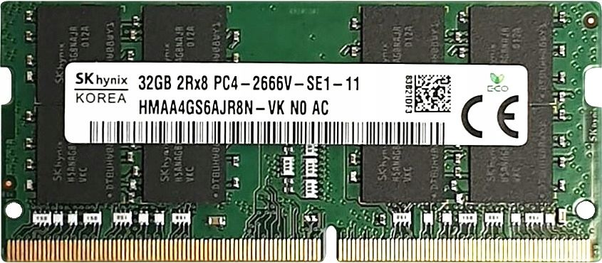 Пам'ять Hynix 32GB SO-DIMM DDR4 2666 MHz (HMAA4GS6AJR8N-VK) 42531 фото