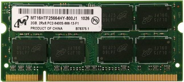 Пам'ять Micron 2GB SO-Dimm DDR2 800МГц (MT16HTF25664HY-800J1) 39189 фото