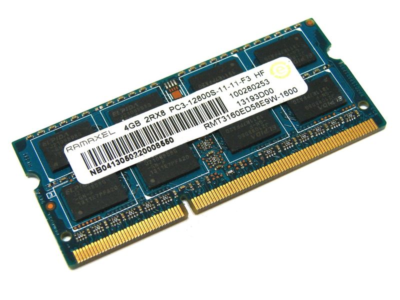 Пам'ять DDR3 SO-DIMM Ramaxel 1600 4 ГБ C11 (RMT3160ED58E9W-1600) 42175 фото