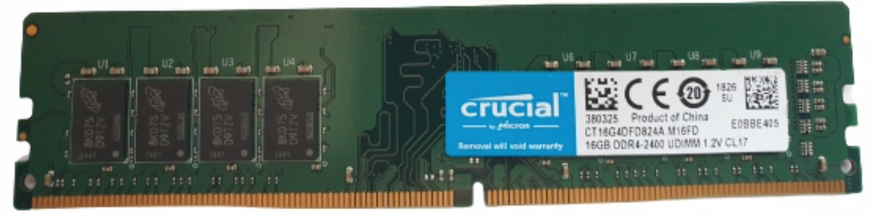 Пам'ять Crucial 16 ГБ DDR4 2400 МГц (CT16G4DFD824A) 42192 фото