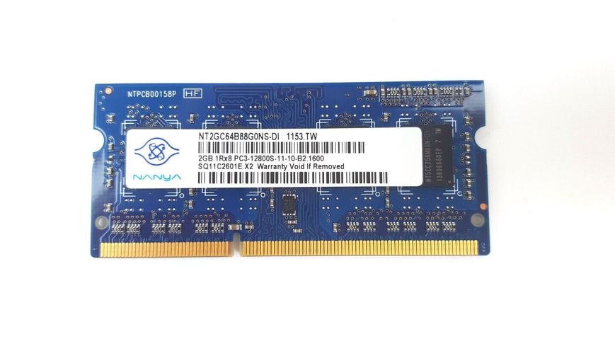 Пам'ять Nanya 2GB SO-DIMM DDR3 1600 MHz (NT2GC64B88G0NS-DI) NT2GC64B88G0NS-DI фото