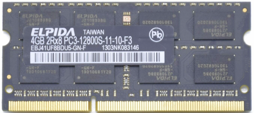Пам'ять Elpida 4 GB SO-DIMM DDR3 1600 MHz (EBJ41UF8BDU5-GN-F) 42197 фото