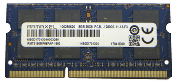 Память Ramaxel 8 ГБ SO-DIMM DDR3L 1600 МГц (RMT3160MP68FAF-1600) 42193 фото