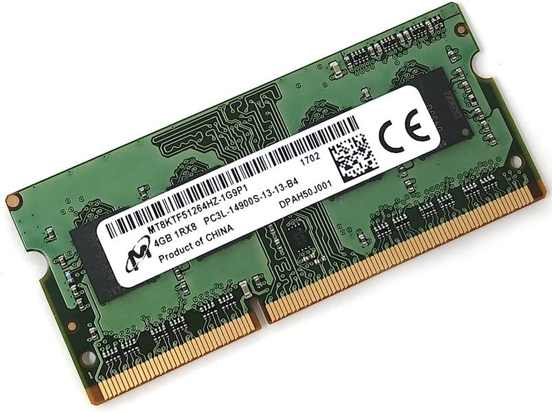Пам'ять MICRON 4GB SO-DIMM DDR3L 1866 MHz (MT8KTF51264HZ-1G9P1) 42220 фото