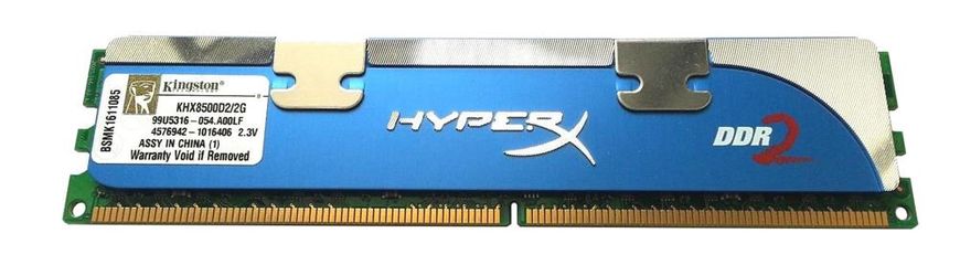 Пам'ять HyperX 2GB DDR2 1066 MHz (KHX8500D2/2G) Б/В 41778 фото
